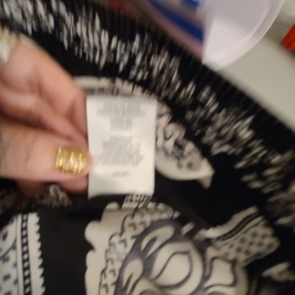 Rachel Zoe Black and White Floral Wide Leg Pants - Picture 10 of 10